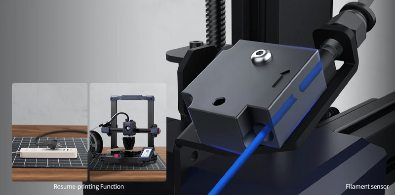 Funciones de seguridad de la impresora 3D Kobra 2
